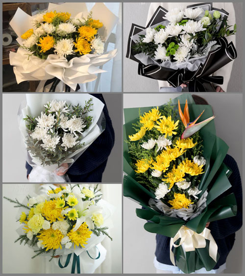 浙江省丽水云和县石塘镇竹子坪村白事花束代送